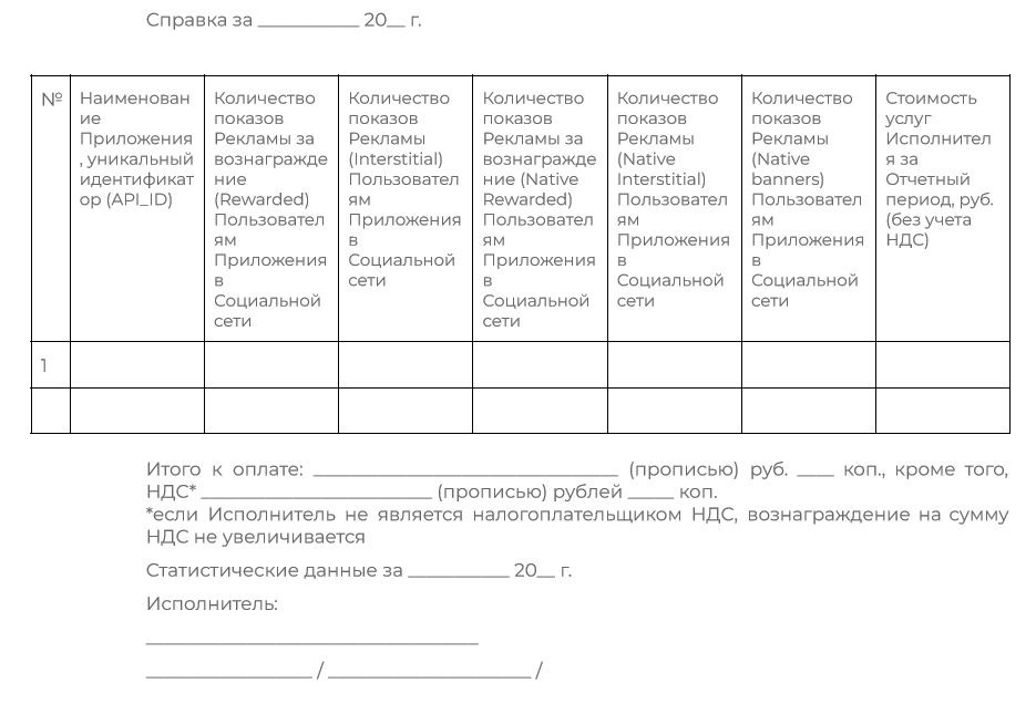 Форма справки